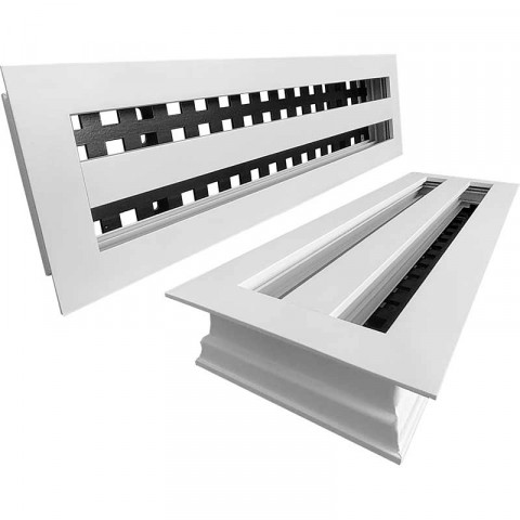Вентиляционный щелевой диффузор VL-V с декоративной рамкой